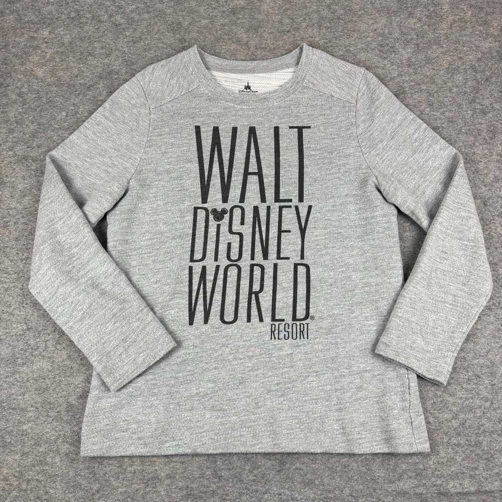 Disney Parks Walt Disney World Resort Sweatshirt Gray Womens Large L
